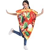 DSplay Pizza Costume Kids Role Play Fun Food Slice Pizza Jumpsuit (4-10 years)