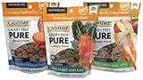 CANIDAE Grain Free PURE Chewy Treats for Dogs Training Size Variety Pack - 3 Flavors (Turkey & Apple, Rabbit & Kale, and Sweet Potato & Duck) - 6 Ounces Each