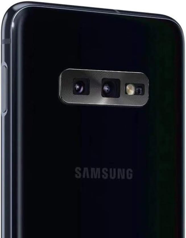 iyanzi Rear Back Cover Camera Lens Protector Ring Bumper Cover Full Protection for Samsung Galaxy S10 Lite S10e - Black