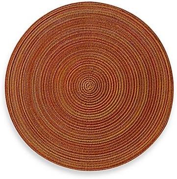 Martini Round Placemat in Rust