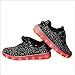 Genda 2Archer Boys Girls 7 Colors LED Luminous Knit Sneakers Fashion USB Charging Light Shoes