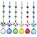 H&D 6pcs Crystal Ball Pendant Chandelier Decor Hanging Prism Suncatcher Butterfly Ornaments