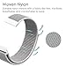 Cooldot 20mm Quick Release Nylon Sport Loop Smartwatch Replacement Strap Bands with Adjustable Closure, Compatible with Galaxy Watch Active 40mm/Galaxy Watch 42mm/Gear S2 Classic (Seashell)