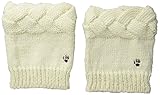 Bearpaw Women's Braided Boot Topper, Ivory, OS