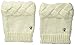 Bearpaw Women's Braided Boot Topper, Ivory, OS