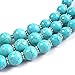 Jane Stone Turquoise Blue Bubble Necklace 3-Layer Illusion Necklace Wedding Bridal Jewelry (Fn0659-Turquoise Blue*)