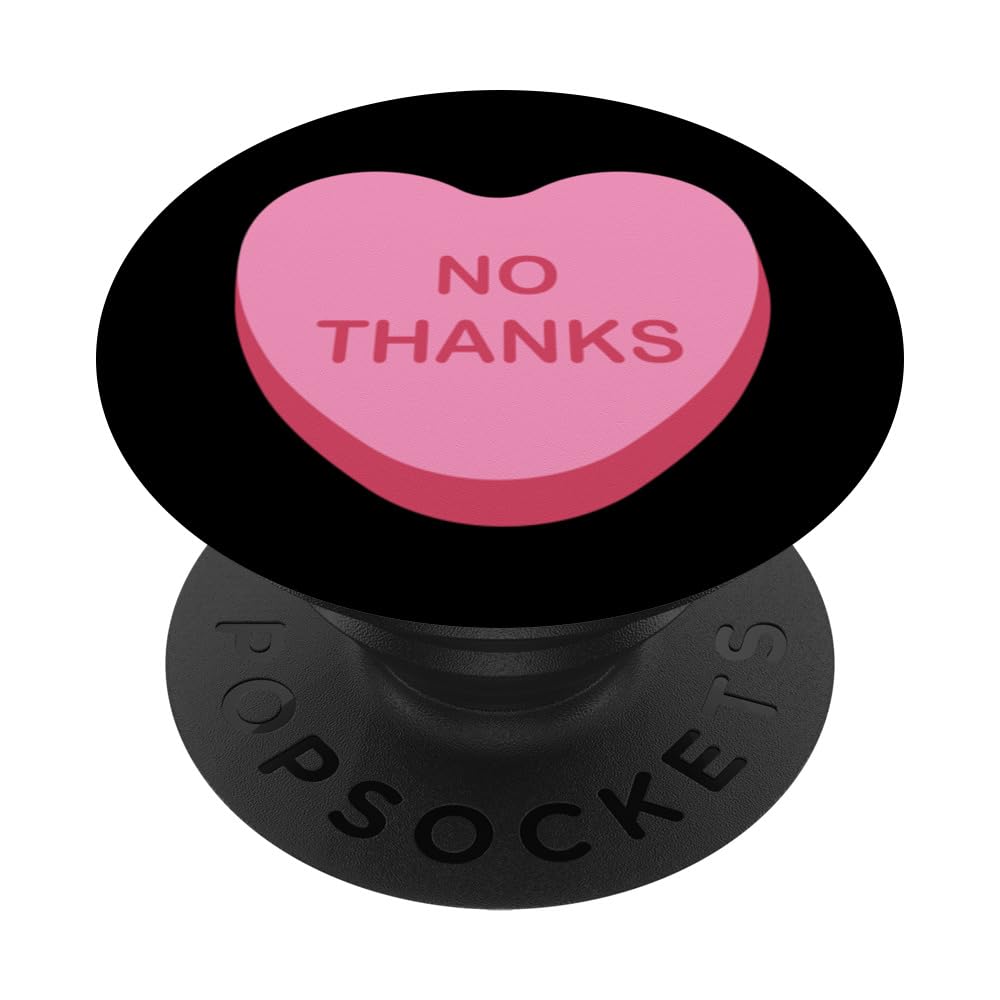 Funny No Way is Anti-Valentine's Day is Sarcastic love PopSockets Swappable PopGrip