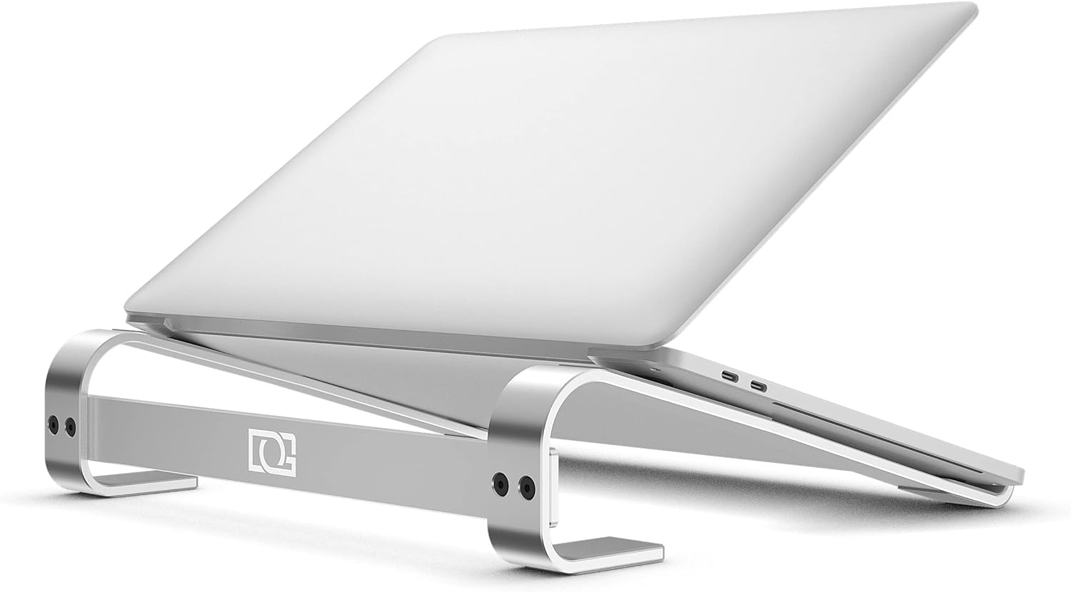 OneCut Laptop Stand, Ergonomic Laptops Riser for Desk - Computer Stands for All 10-18 inch HP, Dell, Lenovo, Microsoft, Macbook - Improve Posture and Reduce Neck Strain (Silver)