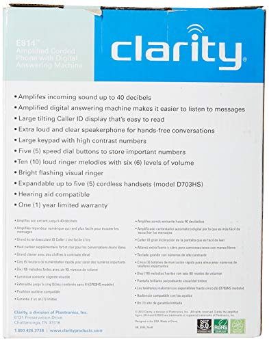 Clarity 53730 na 1-Handset Landline Telephone - Thumbnail 3