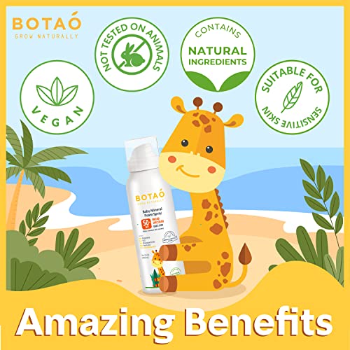 BOTAO BABY’S MINERAL SUNSCREEN FOAM SPRAY SPF50 Broad Spectrum UVA UVB