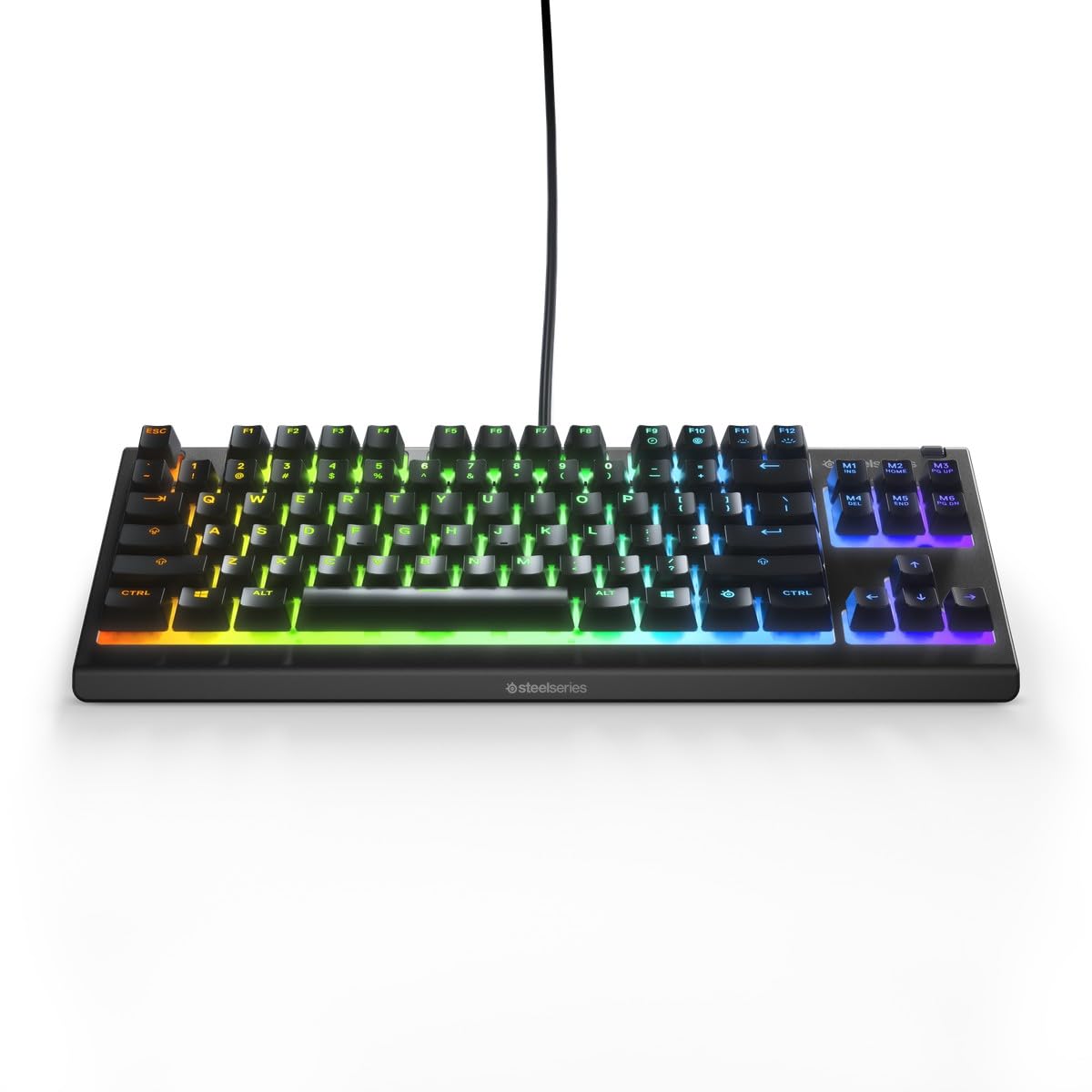 Photo 1 of SteelSeries Gaming Keyboard Numeric Keypathless Wired Apex 3 TKL US English Layout Quiet Switch IP32 Splashproof Supports 24 Keys Simultaneous Press