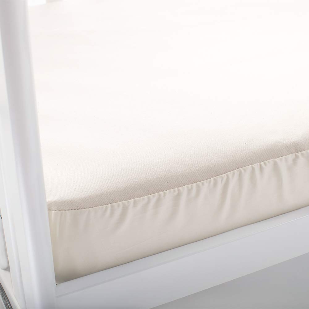 naturepedic organic waterproof fitted crib pad