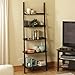 Convenience Concepts American Heritage 5 shelves Bookshelf Ladder, Black
