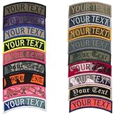 Custom Embroidered Uniform Name Tape Rocker Patches Embroidered, 6 Sizes | 35 Plus Fabrics, Different Font Styles Available