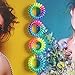 RevoRosy Spiral Hair Ties with no Crease| Coil Hair Elastics for Girls Age over 6| Colorful Hair Rubber Bands| Ouchless Hair Rings |Premium Combo of 6 Rainbow and 2 Translucent Collection