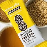 Super Pop Snacks-GLUTEN, SOY & DAIRY FREE with NO Refined Sugar | 10g Plant Based Protein- PB & Honey Nut Butter Bar-12 Pack