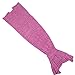 Mermaid Tail Blanket, Fans Mermaid Crochet Blanket for Adult and Kids, All Season Sleeping Bag (Adult, Pink)