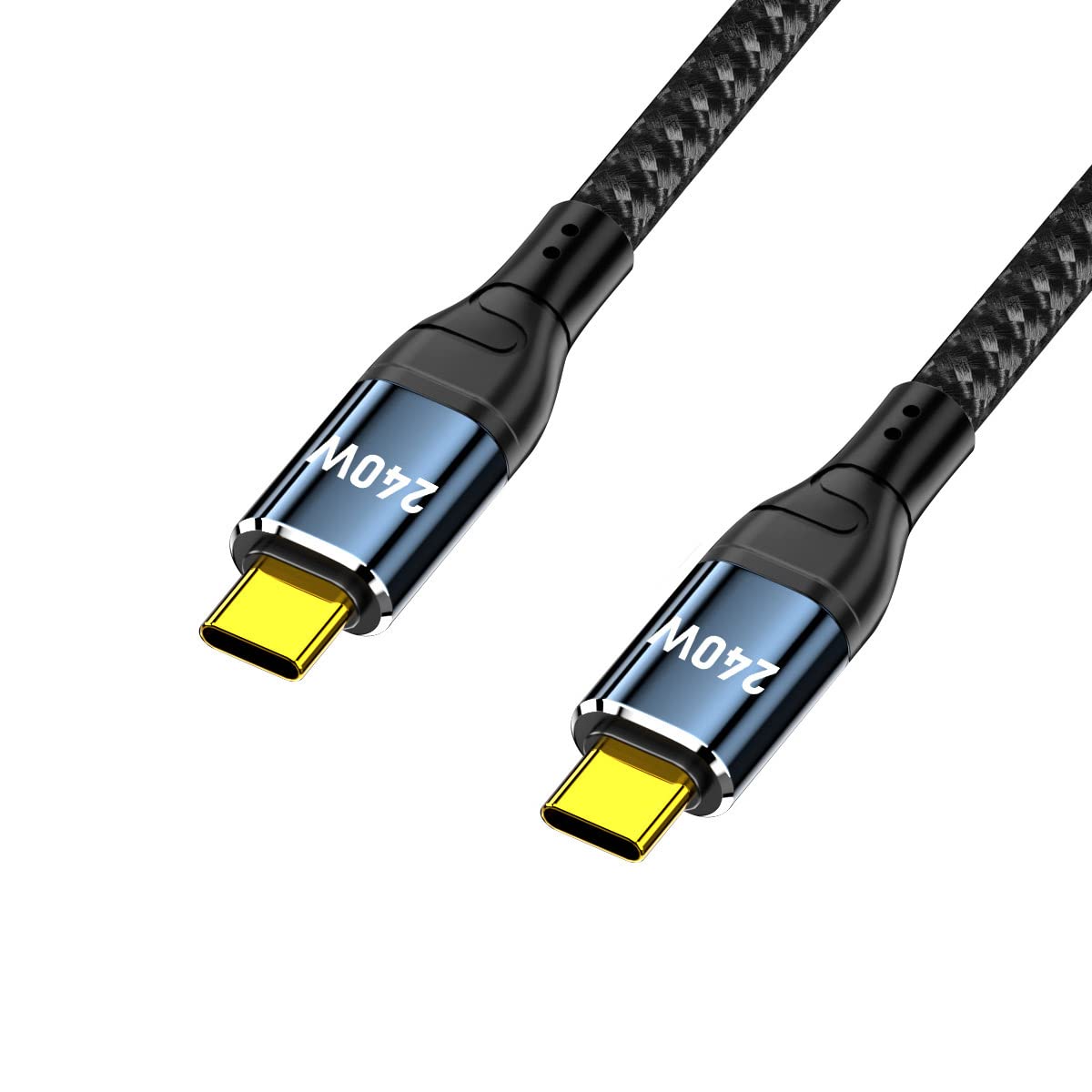 CY Cable USB-C 240W Type-C Male to Male Cable 48V 5A Compatible with USB2.0 480Mbps 100W Charging for Laptop Tablet Phone