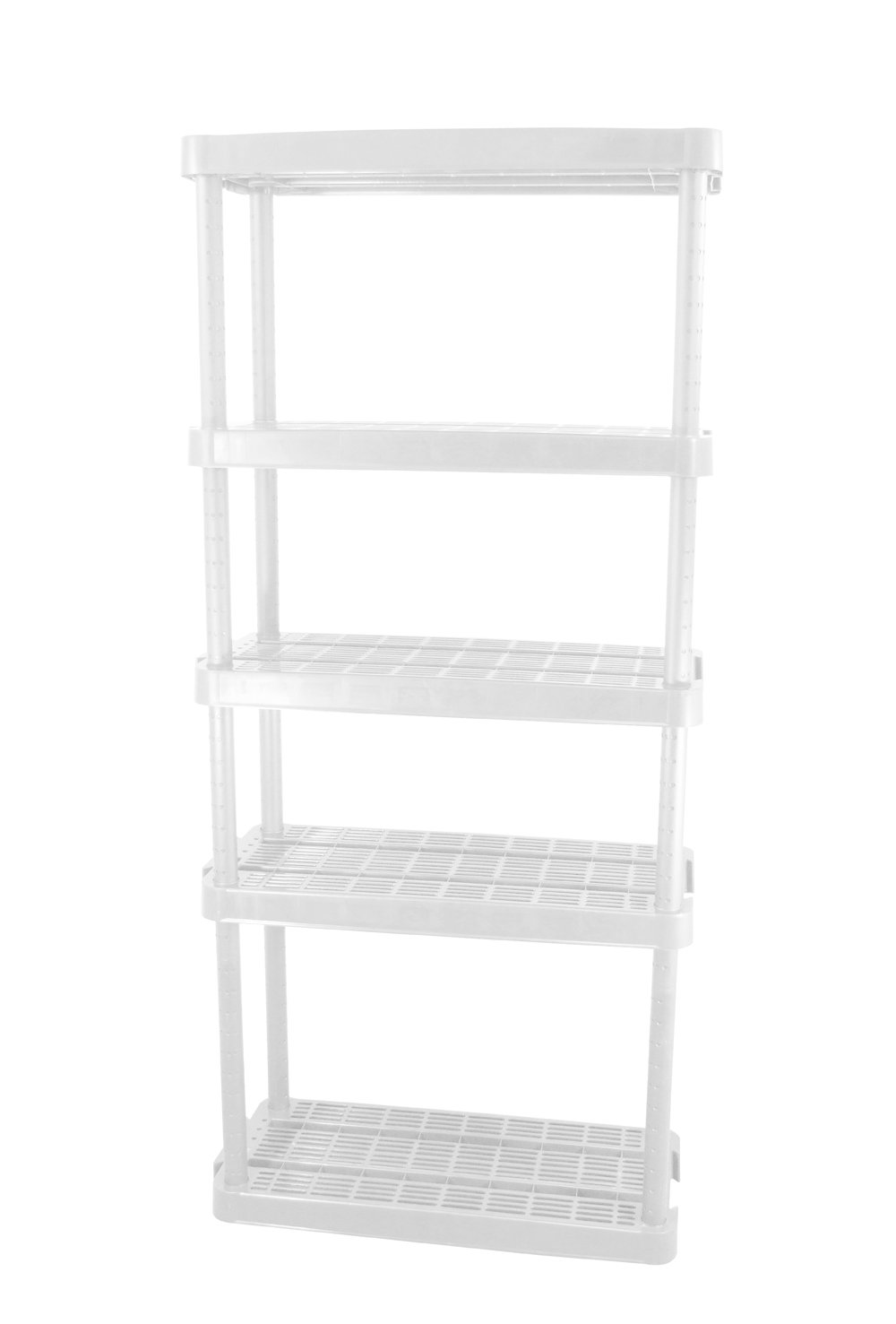 gladiator 30 inch shelf on Garage Storage Gracious Living Adjustable 5 Shelf Medium Duty Shelving Unit Storage Home Organization