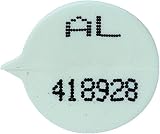 GoSecure Security Seals Numbered Round White 15mm x 9mm Pack of 500 view 1