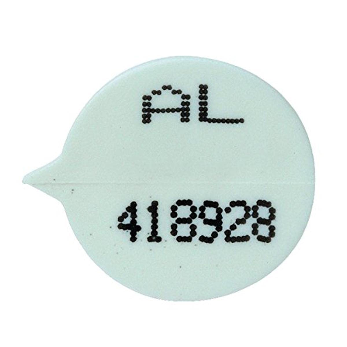 GoSecure Security Seals Numbered Round White (Pack of 500) WSealNO, 15mmX 9mm