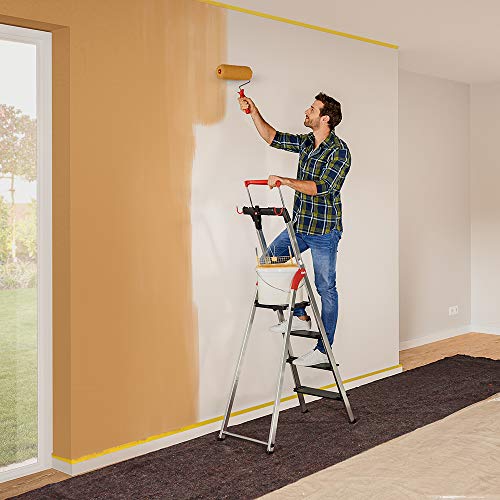 Hailo L100 TopLine Aluminum folding stepladder Four steps