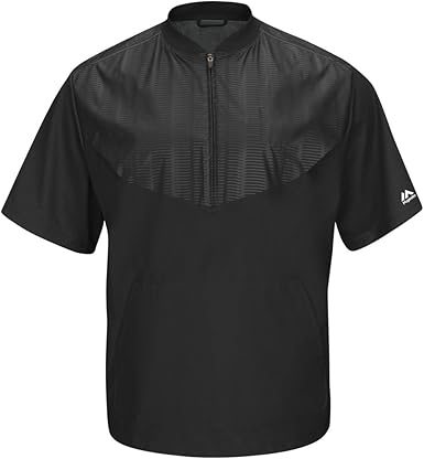 majestic men's cool base short sleeve training jacket