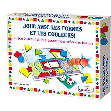 StonKraft Fun with Shapes & Colour (French) | Language Independent | Preschool Learning Toys | Educational Toys | Learning Games | Matching Games for Kids & Toddlers