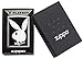Zippo Playboy Bunny Pocket Lighter, Brushed Chrome