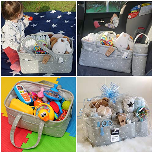 4 Stylish+Baby+Diaper+Caddy+Organizer