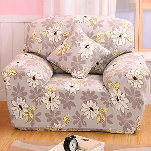 Single Sofa Slipcovers 1 Seater High Elasticity Anti-mite Chair Covers Sofa Cover Slipcover Couch (Daisy)
