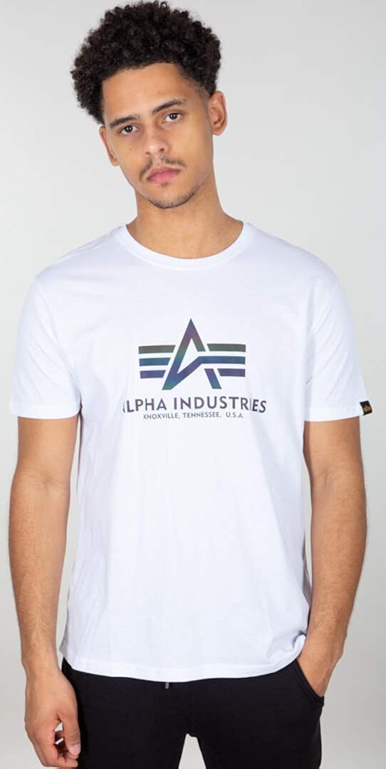 ALPHA INDUSTRIES Herren 100501RR09whiteXS TShirt, Weiß, XS Amazon