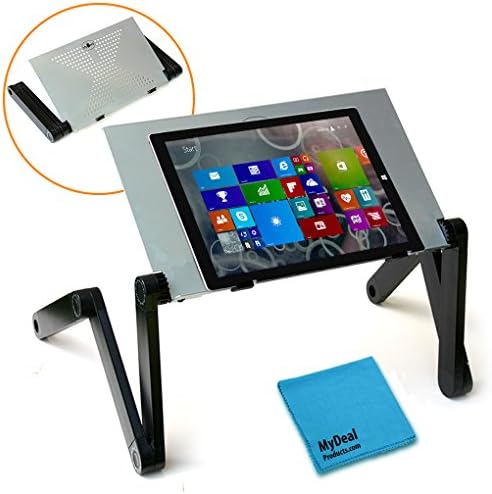 QuickLIFT Tablet Slate Stand with X-Vent Surface and Fully Adjustable Height / Angle for Microsoft Surface 4 Pro Book 2 ! Includes Cleaning Cloth