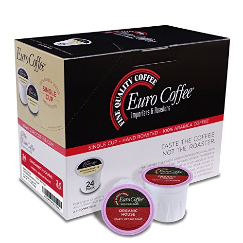 Euro Coffee Organic House K-Cup Keurig Compatible, 24 Count