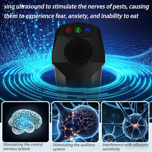 Ultrasonic Pest Repeller, 4 Pack Electronic Mosquito Repellent Insect Pest Control, Ultrasonic Repellent Rats for Indoor Anti Cockroaches, Flies, Mosquitos, Mice, Spiders