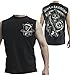 Sons of Anarchy Men's Reaper Shield Muscle Tank Top, Black, 2XL