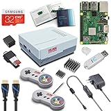 V-Kits Raspberry Pi 3 Model B+ (B Plus) Retro Arcade Gaming Kit with 2 Classic USB Gamepads [LATEST MODEL 2018]