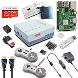 V-Kits Raspberry Pi 3 Model B+ (B Plus) Retro Arcade Gaming Kit with 2 Classic USB Gamepads [2018 Model]