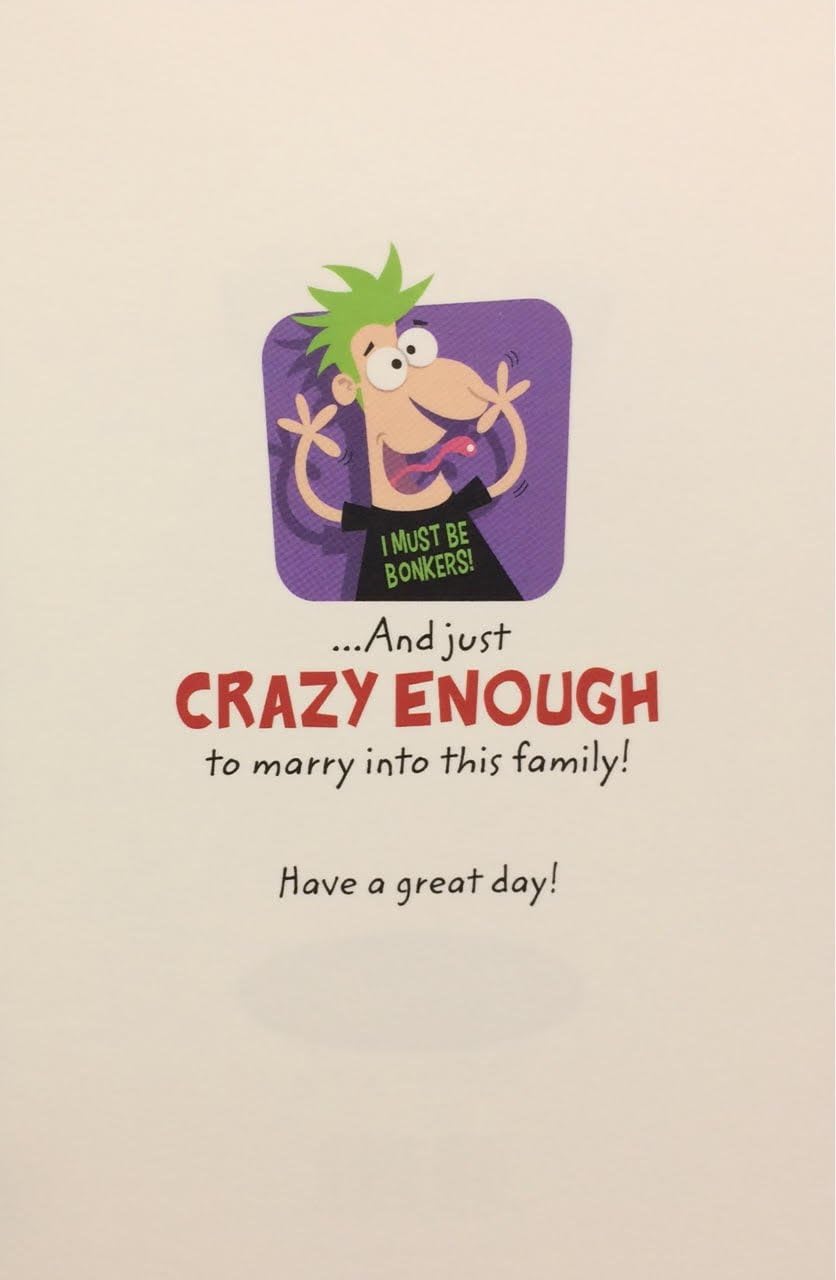 Humorous Brother-in-Law Birthday Card ~ Medium Size Card 9"x6", oak|green|yellow|blue, 9 inch x6 - Image 3