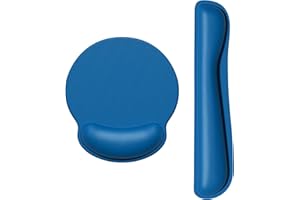 Dapesuom Keyboard Wrist Rest and Mouse Pad with Wrist Support, Memory Foam Cushion for Keyboard and Mouse Set, Ergonomic Desk