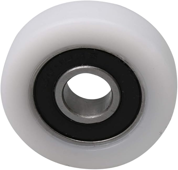 BQLZR 36x10x10.5mm White 6000ZZ Bearing Flat Ball Bearing Guide Pulley