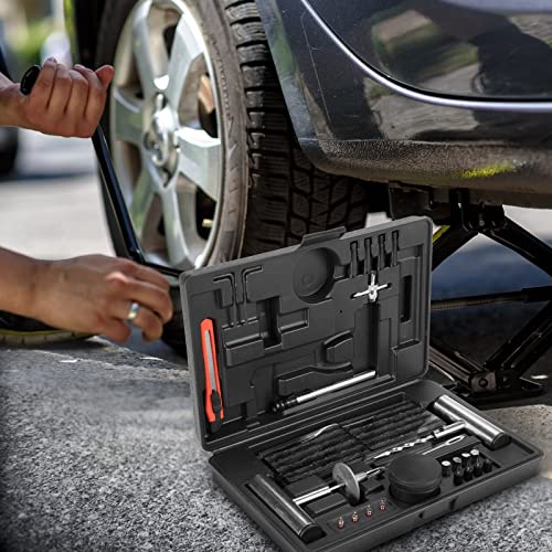 Kanruis Tire Plug Kit 67Pcs Universal Heavy Duty Plug Flat Patch and