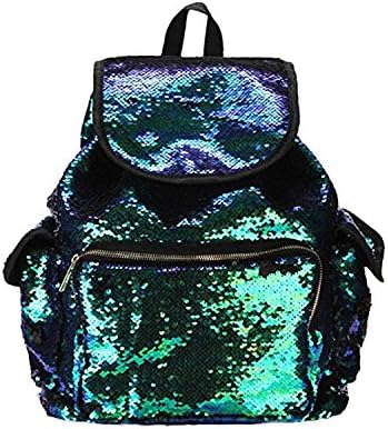 Picter Gilr's Glitter Backpack Mermaid Backpacks Travel Backpack School Shoulder Bag