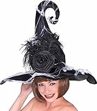 Rubie's Costume Co Rose Witch Hat-Blk W/Sweb Costume (Discontinued by manufacturer)