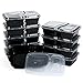 Heim Concept 10 Pack 2 Compartment Meal Prep Container Food Storage BPA FREE - Bento Box w/Airtight Lids [10 Day Supply]…