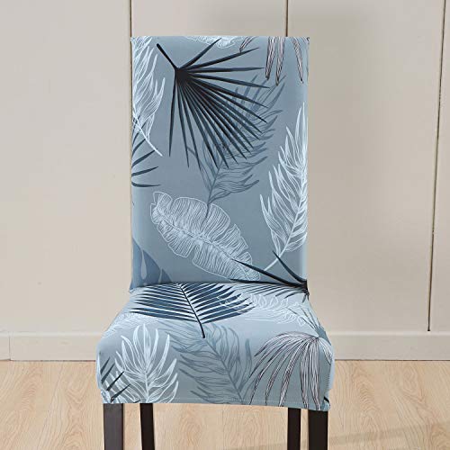 SoulFeel Set of 6 Dining Chair Covers, Stretch Spandex Dining Room Protector Slipcovers (Style 52, Summer Vacation) - Thumbnail 5
