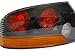DEPO 2003-2006 Mitsubishi Lancer Evolution EVO 8/9 Black Amber JDM Tail Lights Set