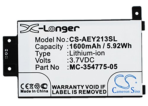 Replacement Battery for A DP75SDI K Paperwhite 2013 K Touch 3G 6