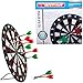 Kyerivs Safety Dart Board Set with Soft Tip Darts for Kid Board Games and Leisure Sport for Office 16.5 Inch