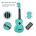 POMAIKAI Soprano Ukulele Starter Wood Ukele Hawaiian Guitar Ukelele 21